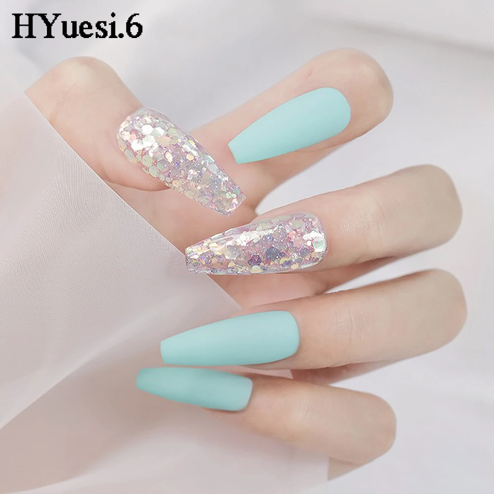 Mixed Hexagons Nail Sequins 3D Holographic Glitter Flakes - Manicure Accessories