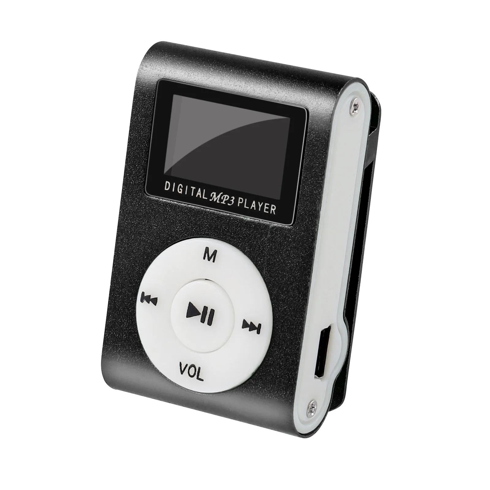 5 Colors Hifi Mini Usb Clip Mp3 Player Lcd Screen Support 32gb Micro Sd Tf Card Cardslick Stylish Design Sport Compact Hot #bl5