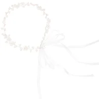 First Communion Crown Hair Bands Bridal Accessories Shell Pearl Vine for Women Miss Wedding 1