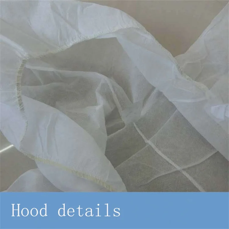 Work Coverall Suit Disposable Isolation Gown Disposable Jumpsuit Hazmat Sui dustproof Work Safety Clothing Spary Painting Cover All Protection Clothes Overall Suit