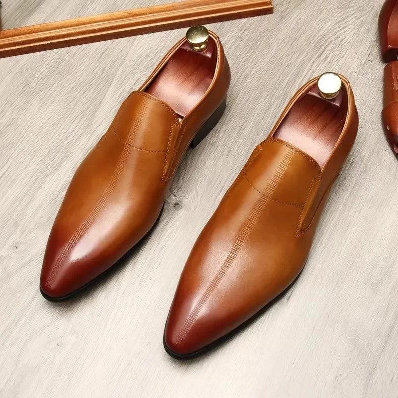 Formal shoes man, English style, cowhide build, breathable, dress, wedding wear, love, size 46