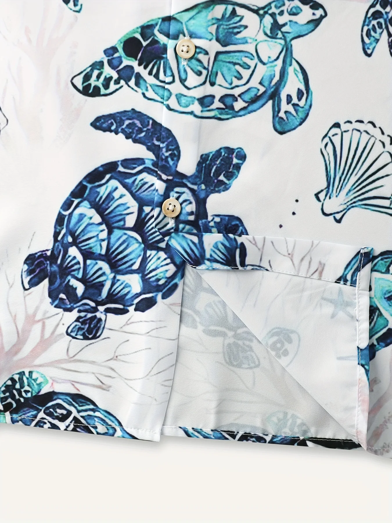 Comfy Sea Turtle Hawaiian Shirt Men Oversized Shirts Full Printed Short Sleeve Aloha Top for Summer Beach Days 4