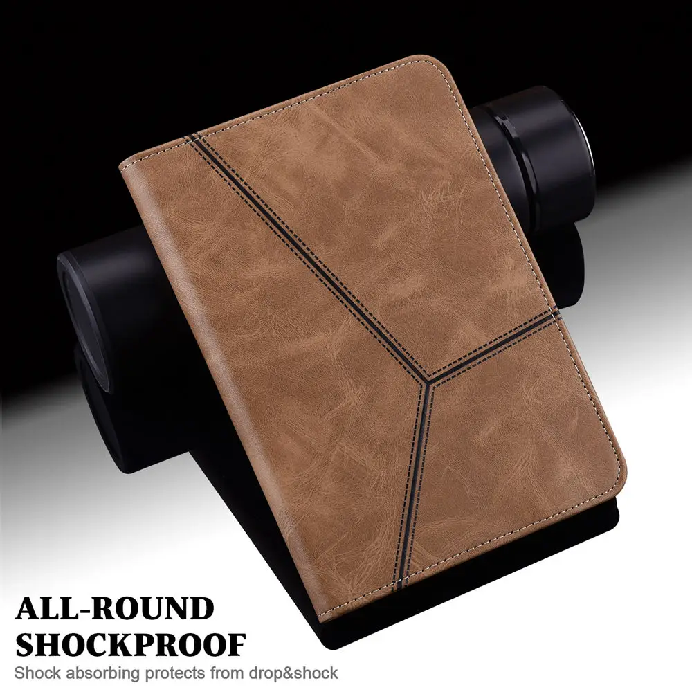 Luxury Leather Wallet Stand Tablet Case