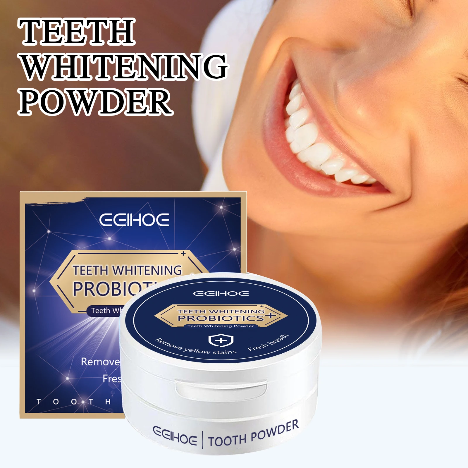 Tooth Powder Teeth Whitening Product Teeth Whitening Essence Teeth Restoration Remove Stain Oral Clean Fresh Breath Improve Smell Tooth Care