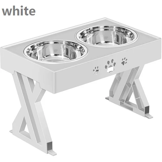 Pet Zone Designer Diner Adjustable Elevated Dog Bowls for Large