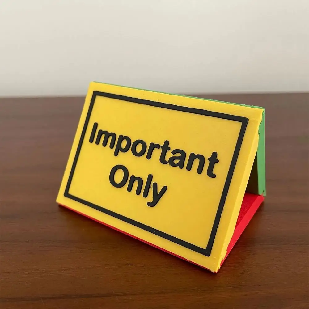 Description Picture 6 of itemTeacher Desk Do Not Disturb Sign 3-Sided Indicator Signs Conference Room Sign Desk Accessories for Business Work Home Decor