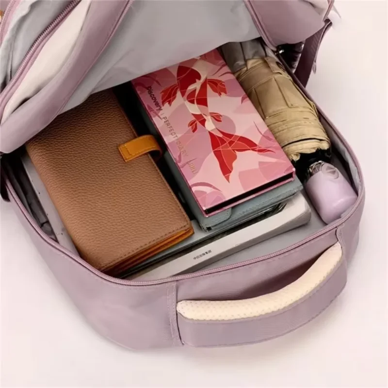 Lightweight Oxford Fabric School Backpack for Women and Boys