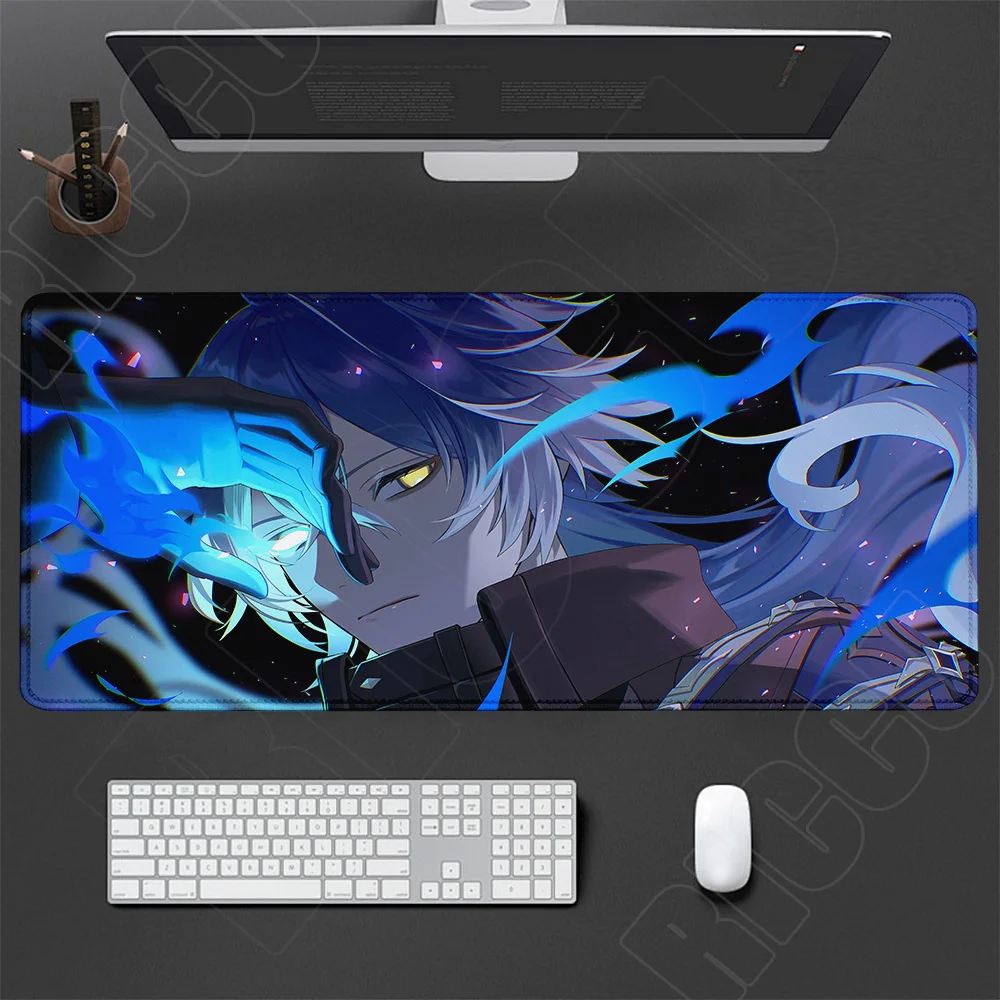 Large Genshin Impact Gaming Desk Mat - Extended Mouse Pad and Keyboard Surface