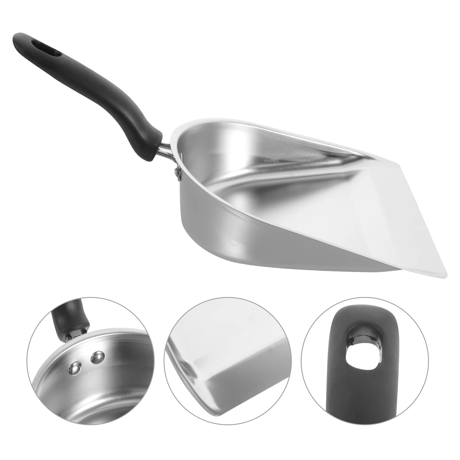 

Thickened Stainless Held Trash Dustpan Stainless Steel