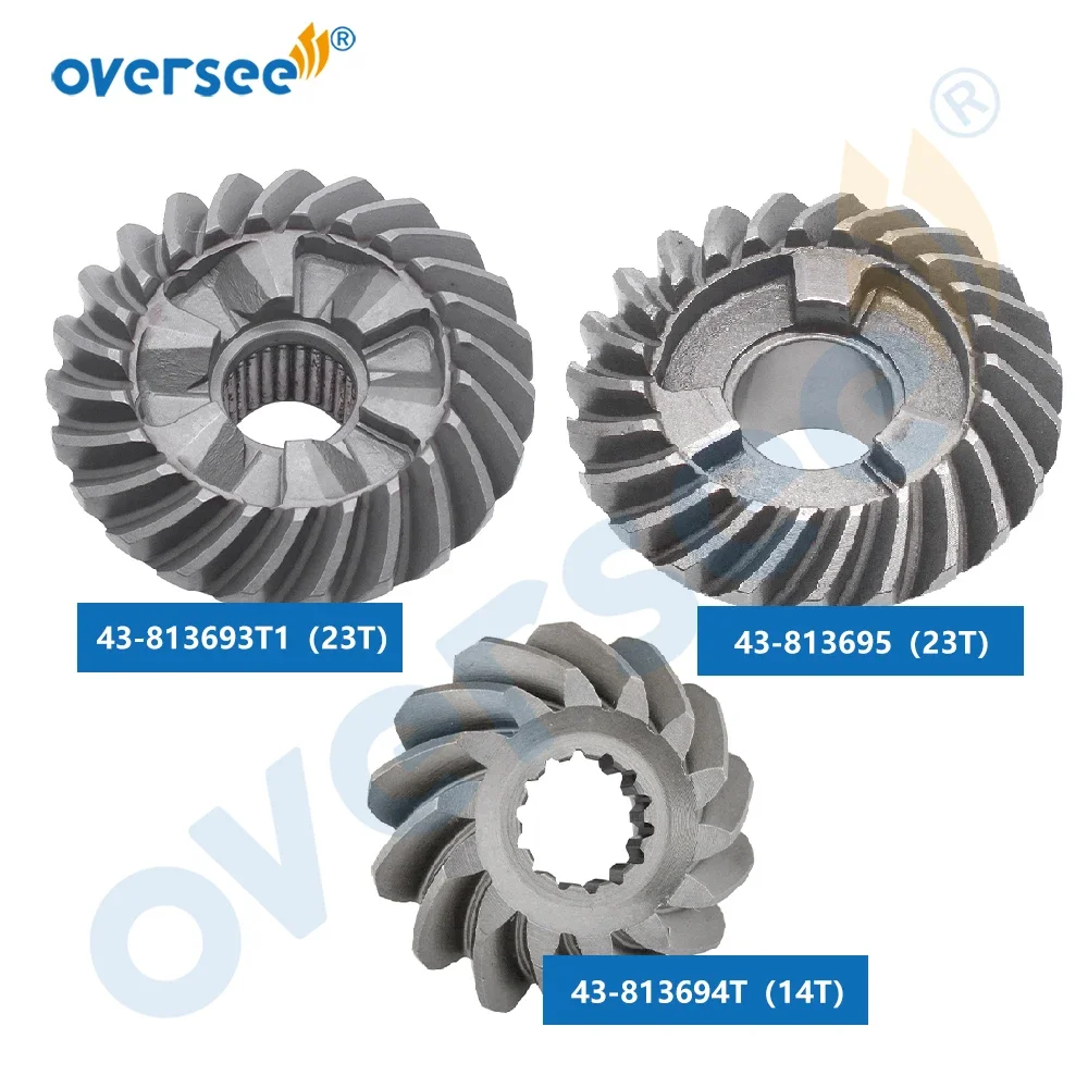813693 Gear Kit For Mercury Mercruiser 50HP 55HP 60HP Outboard Motor Forward 43-813693T;Pinion 813694T;Reverse 813695T