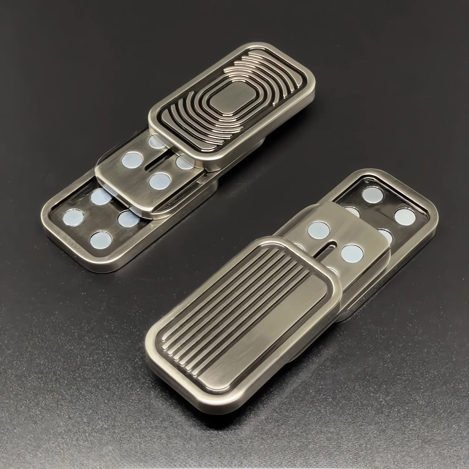 Triple Push Slider Magnetic Fidget Slider,Camera Shaped ADHD Push Slider Toy Metal Press Click Anxiety Stress Relief Fidget Toys 5