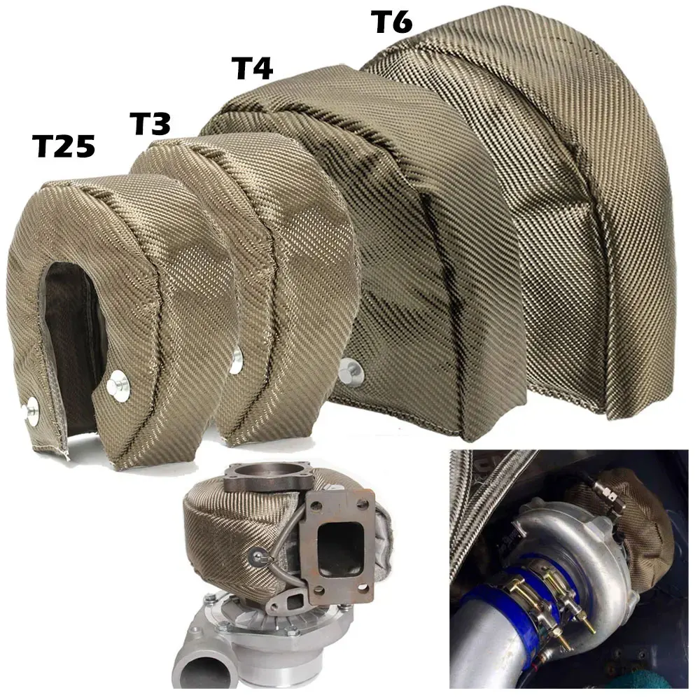T2 T25 T28 T3 T4 T6 Glasfaser Turbo Hitteschild Turbolader Deken Abdeckung Messen Turbine Hochtemperatur Schutz Wrap Hitze