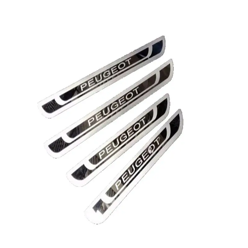 Stainless Steel Door Sill Fit for Peugeot 308 408 508 3008 2008 307 Scuff Plate auto accessaries car styling cover 3