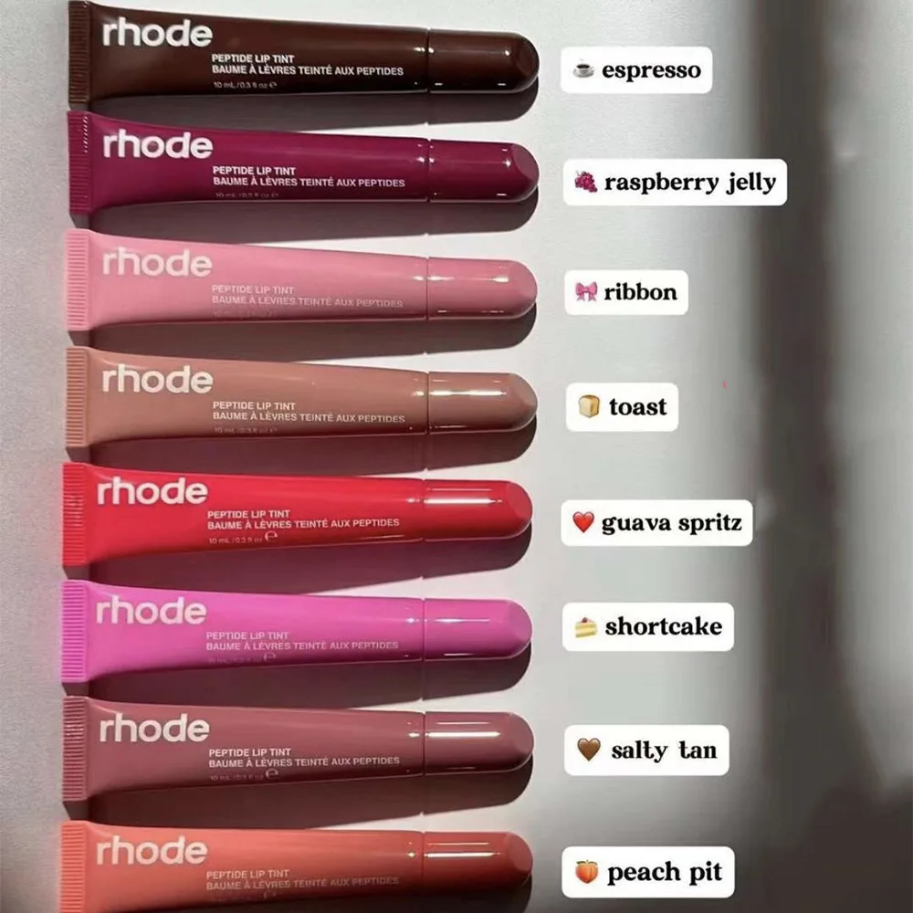 Rhode Makeup Cheek Blush Cream Blusher Stick Lip Gloss Phone Case For iPhone SALTY TAN Toast Espresso Raspberry Ribbon Lipstick 5