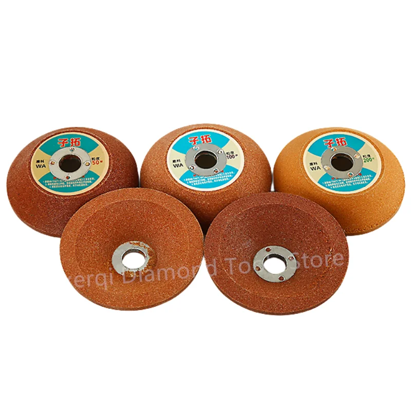 Mola A Tazza In Corindone Bianco 80# - 75x32x20mm Per Smerigliatrice - Foto 7