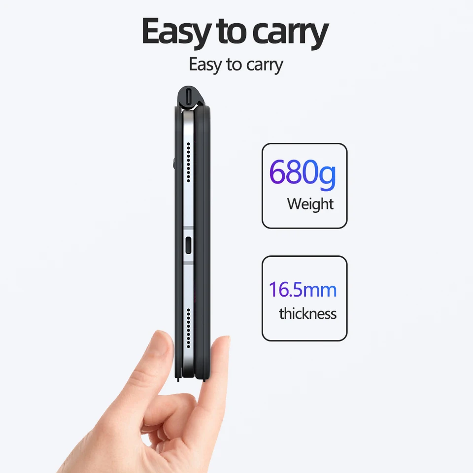 Timecity Custodia Protettiva Per IPad Mini 6 (8.3 Pollici 2021) – Con Supporto Rotante, Cinghia E Tracolla, Porta Matita