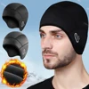 LOOGDEEL Cycling Cap Winter Warm Helmet Outdoor Sports Skiing Motorcycle Riding Bike Hat With Eyeglass Hole Windproof Headwear 1
