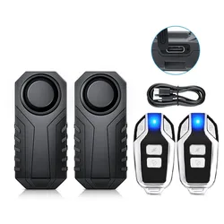 Advanced USB Rechargeable Anti - Theft Vibration Alarm with Remote Control & Waterproof Design, 113 dB Level (USB Charge D)