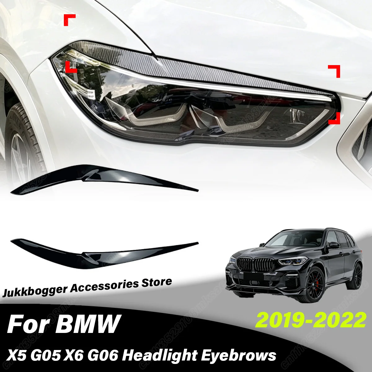 BMW X5 G05 X6 G06 2019 2020 2021 2022 자동차 전면 헤드라이트 눈..