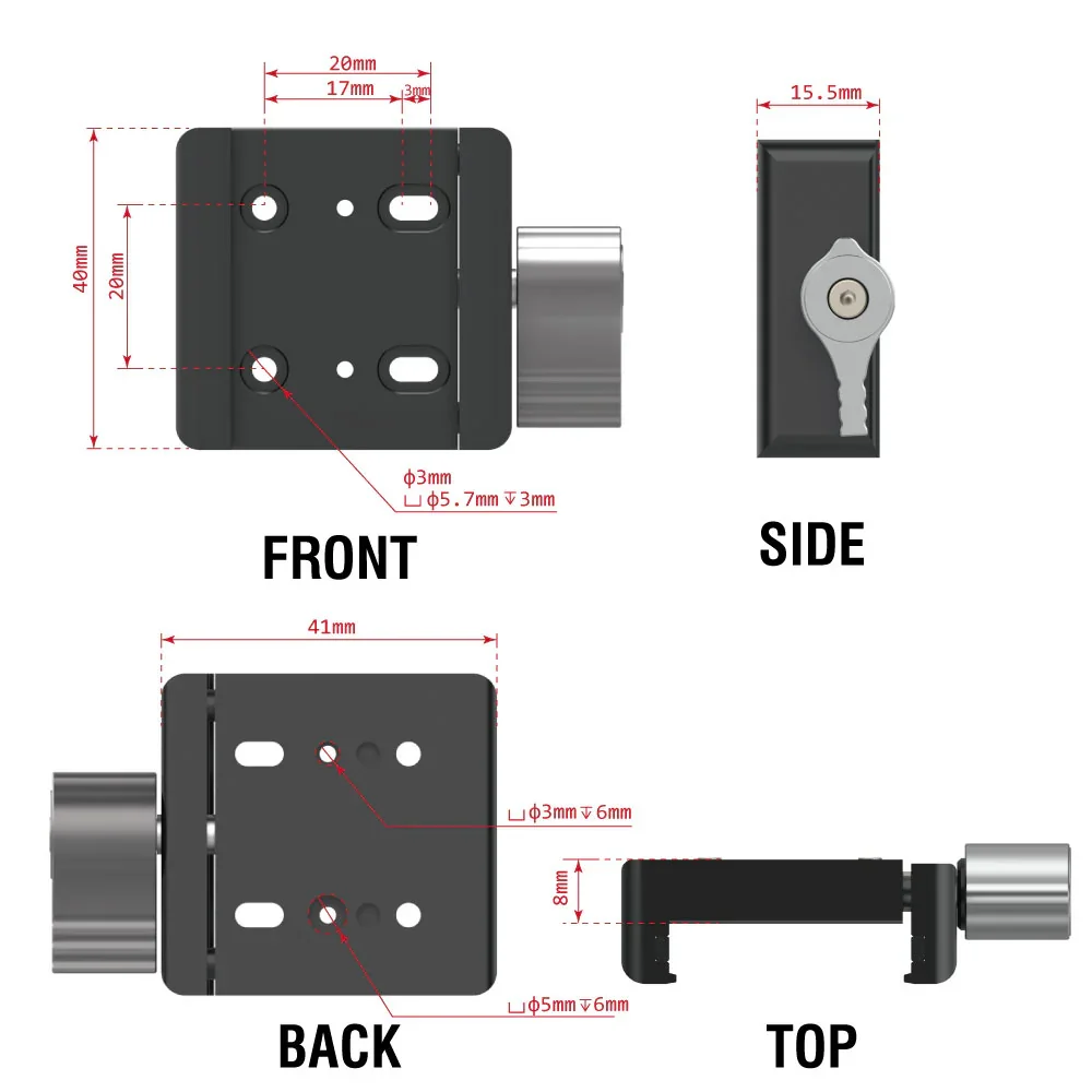 Offizieller NEJE Lasermodulhalter / Z-Achsen-Einsteller / Fokus-Einstellwerkzeug für NEJE 5, Max 4 und Max 5C – Detail 2