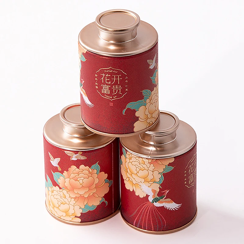 Description Picture 6 of item2024 Mini Empty Tea Tin Can Household Green Black Tea Sealed Jar Portable Home Small Tea Packaging Box Storage Jar 1PC