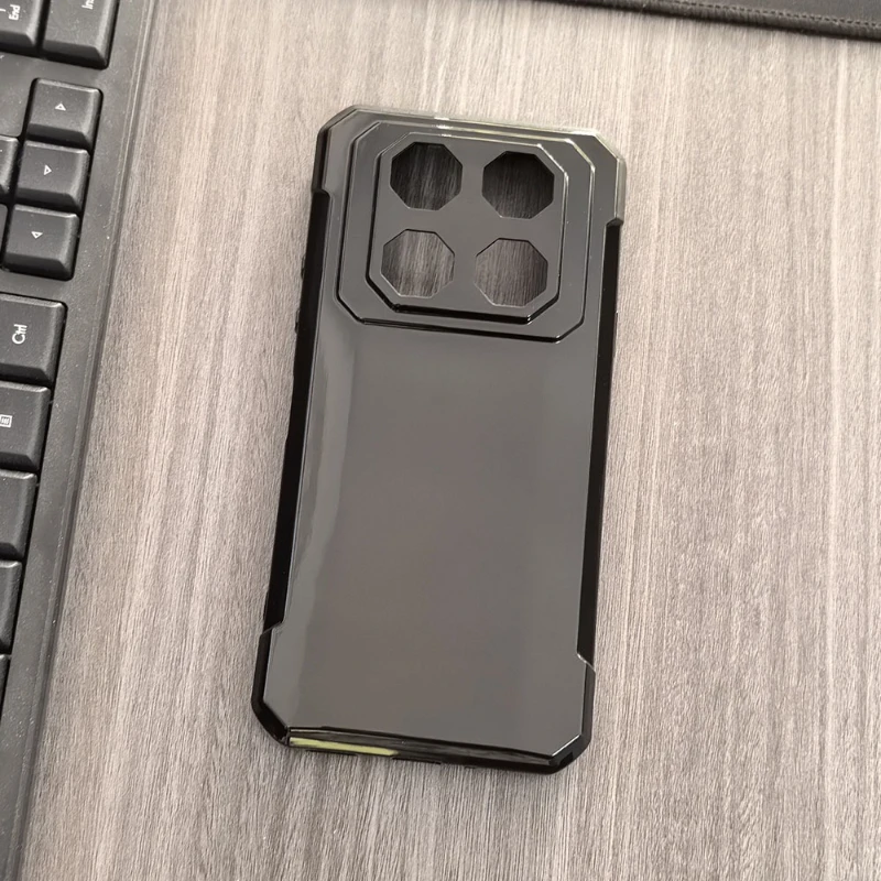 Black Transparent TPU Silicone Soft Phone Case - Protective Cover Shell