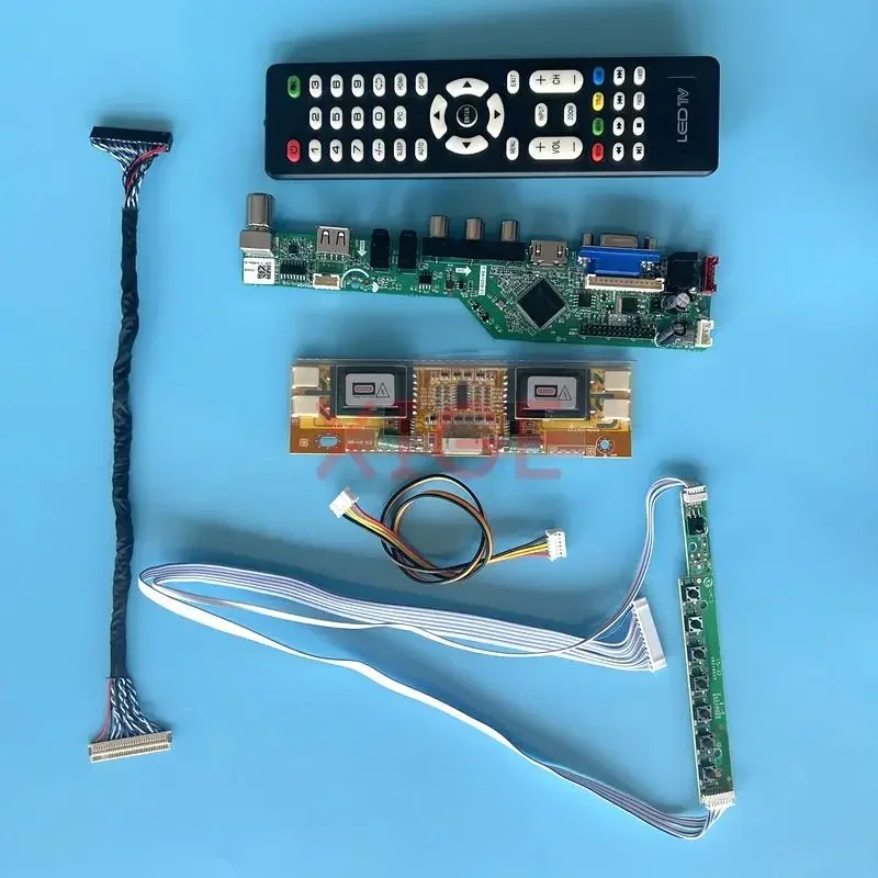 

Плата контроллера драйвера подходит для HT190E01 HT170E01 HT170EX1 4CCFL 1280*1024 ТВ аналоговый 30-контактный LVDS AV + HDMI + VGA + ИК + USB Комплект ЖК-дисплея