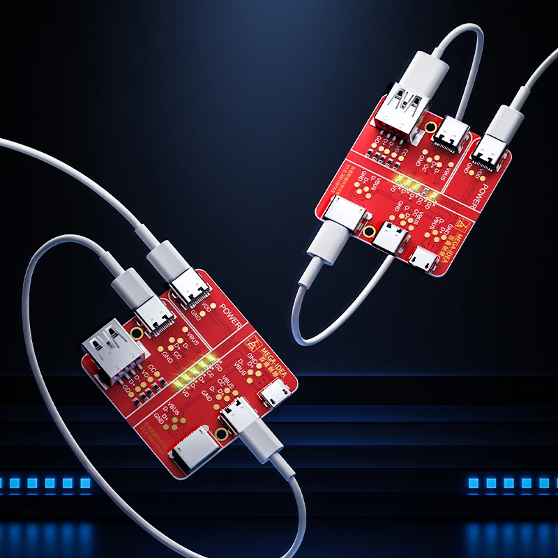 Qianli Quanli 메가 IDEA 케이블 감지 테스터 보드, USB 조명 C 타입 마이크로 USB V8 와이어 라인 테스트 도구, 전문가 확인