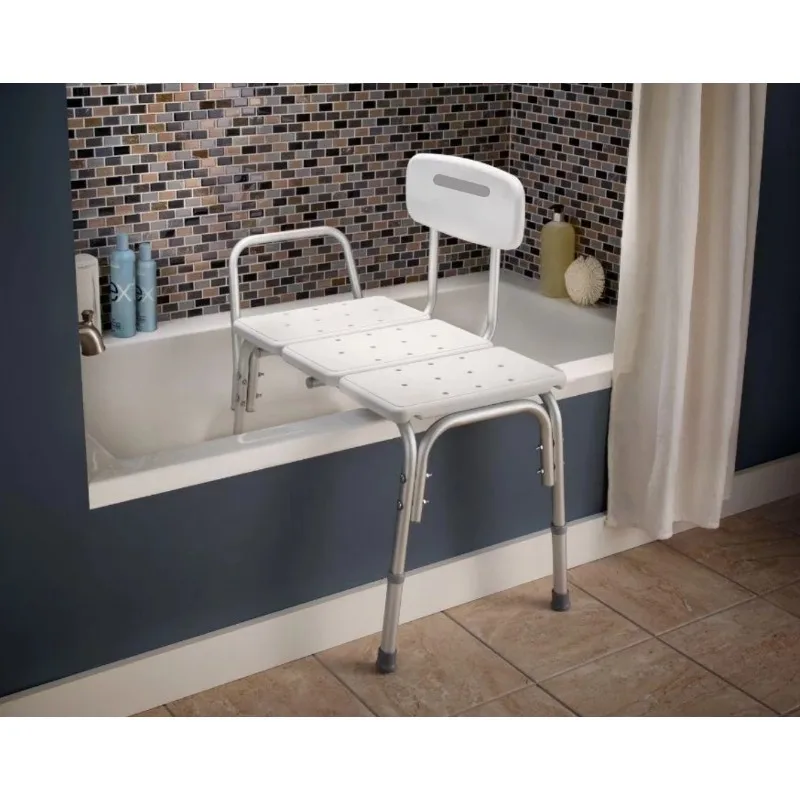 

Carex Tub Transfer Bench with Height Adjustable Legs, Convertible for Left- or Right-Hand Entry Shower Seat