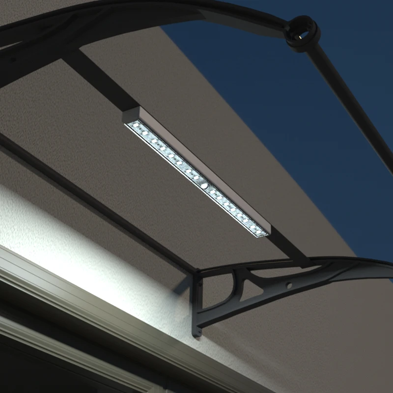 500mm AAA battery LED carport light ra inshed lamp canopy platform awning waterproof goods shelves cabinet closet with sensor