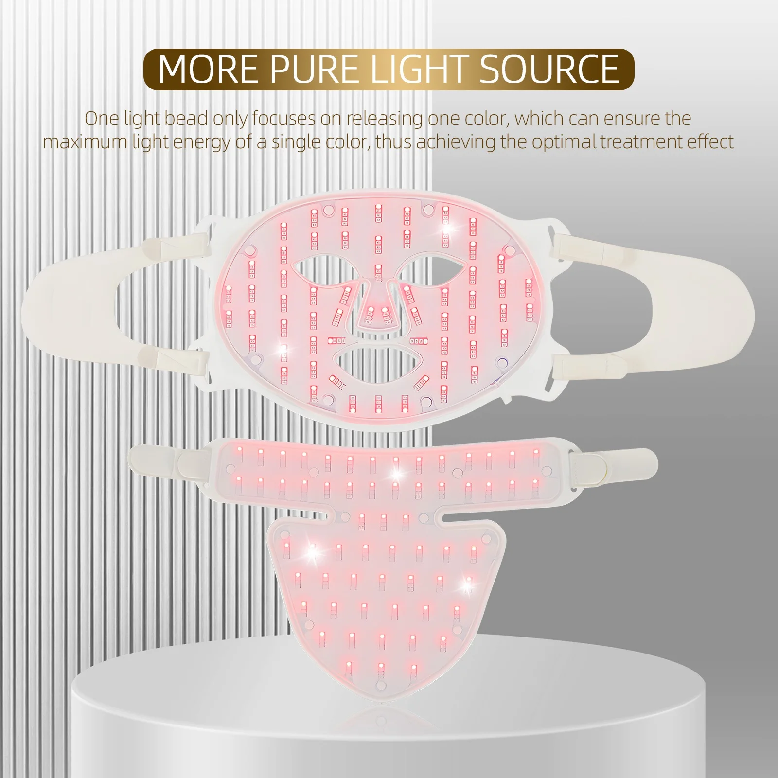 LED Mask for Skin Rejuvenation Infrared and Red Light Therapy for Anti-Aging and Acne Treatment Face Care led facial mask
