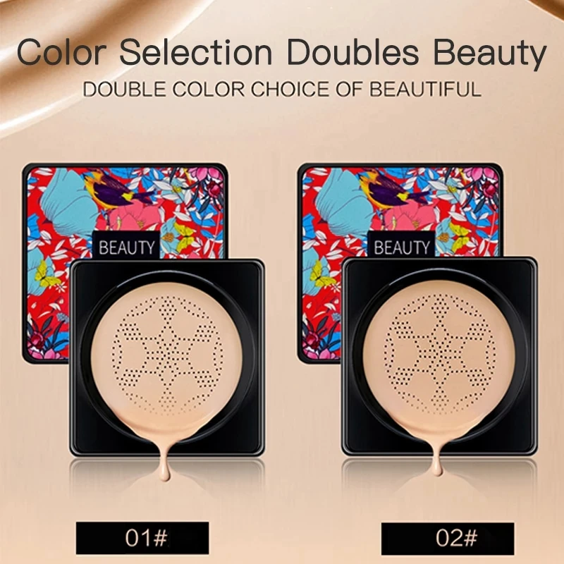 Mushroom Head CC Cream BB Air Cushion Cream Concealer Foundation Brighten Skin Tone Beauty Foundation Female Cos bb cream air cushion cream cc cream cushion foundation