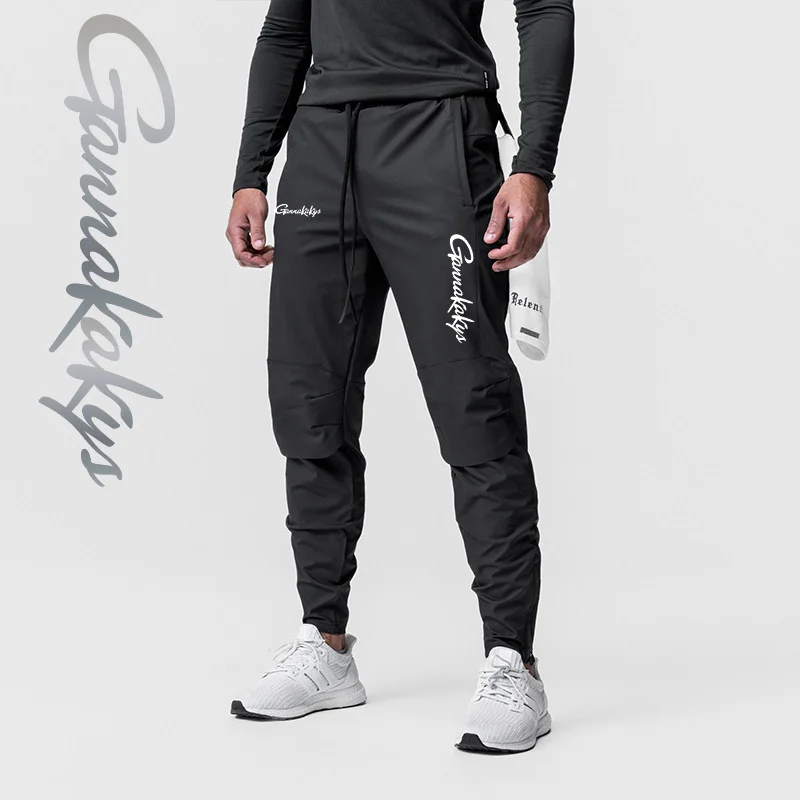 Summer Fishing Pants Men's Elastic Quick Dry Moisture Absorbing Pants Fitness Breathable Running Bicycle