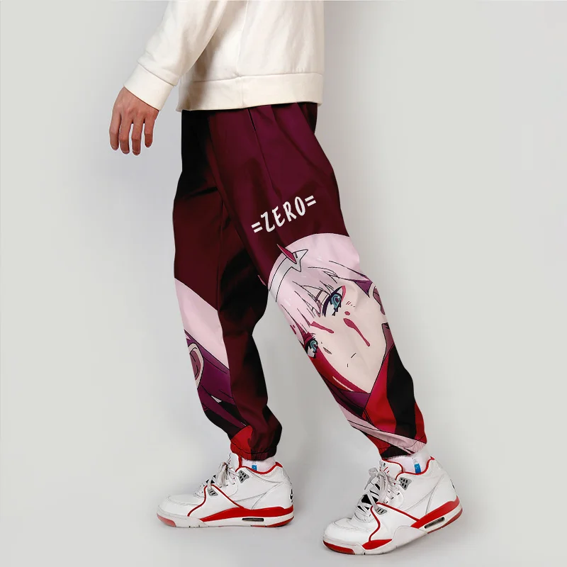 Anime DARLING in the FRANXX 3D Pants Jogging Zero Two Casual Men Women Sweatpants Cosplay clothing Long Sport Trousers