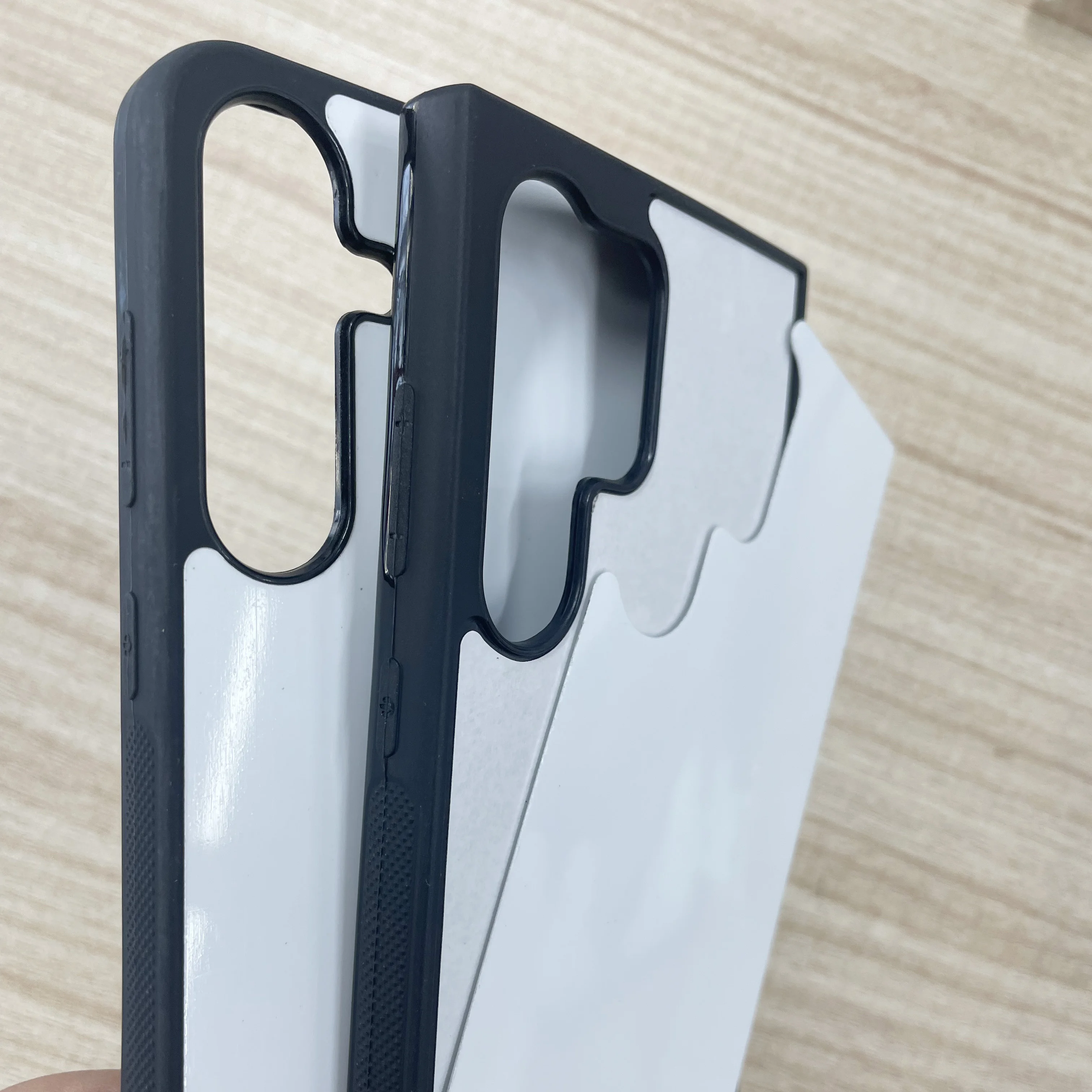5 Pcs DIY Blank Sublimation Phone Cases with Metal Plate and Rubber TPU