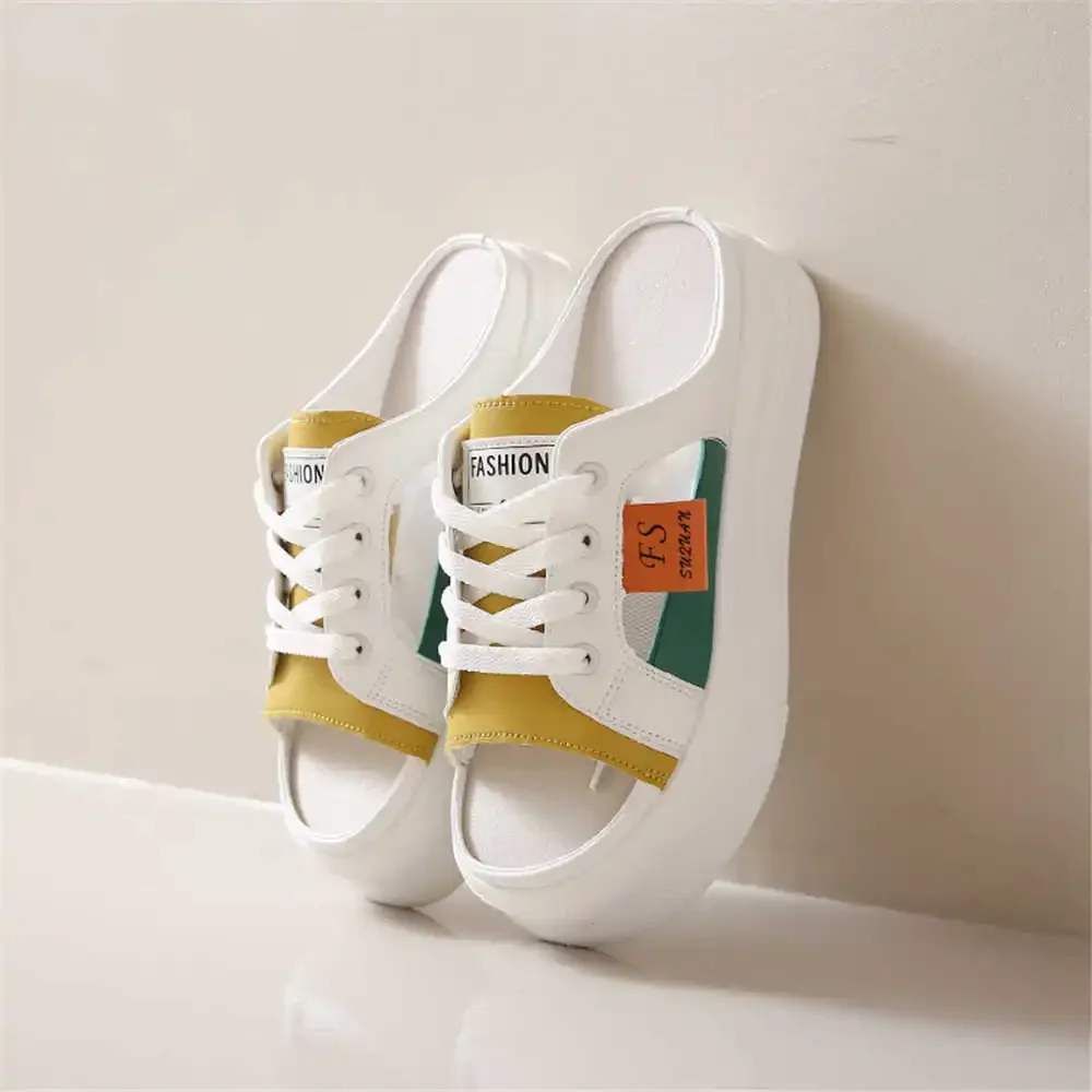 여성용 레이스업 슈즈, 럭셔리 슬리퍼, 여름 샌들, 스포츠 스니커즈, 매우 편안한 새해, Sheer No. 36