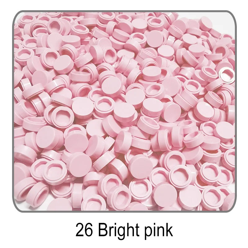 1000-Piece Round Tile Set for Pixel Art and Mosaic Creations