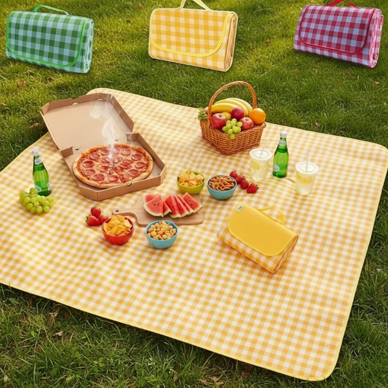 Outdoor Picnic Mat Waterproof Moisture-Proof Camping Ground Mat Thickened Picnic Blanket for Outdoor Activities and Grass Land 1