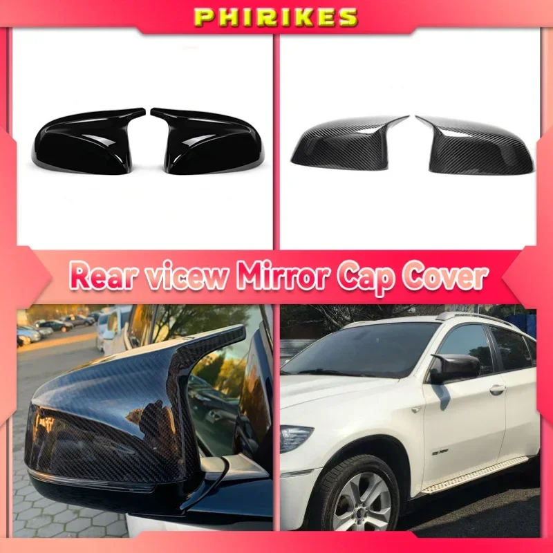 

For BMW X3 G01 X4 G02 X5 G05 X6 G06 X7 G07 2018 2019 2020 M style black rearview mirror cover X3M Look rearview mirror cover