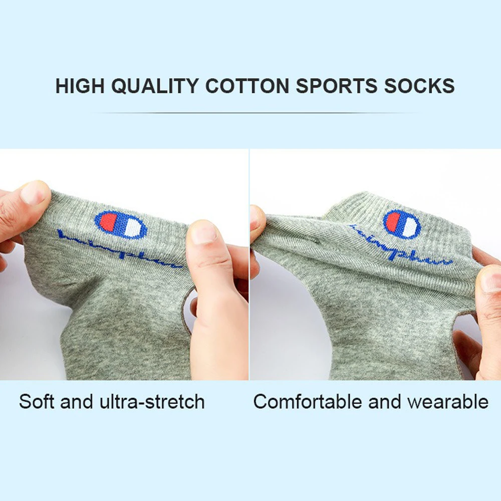 5/10/20 Pairs Men Ankle Socks Cotton Classic Fashion Black White Breathable Mesh Athletic Sports for Summer