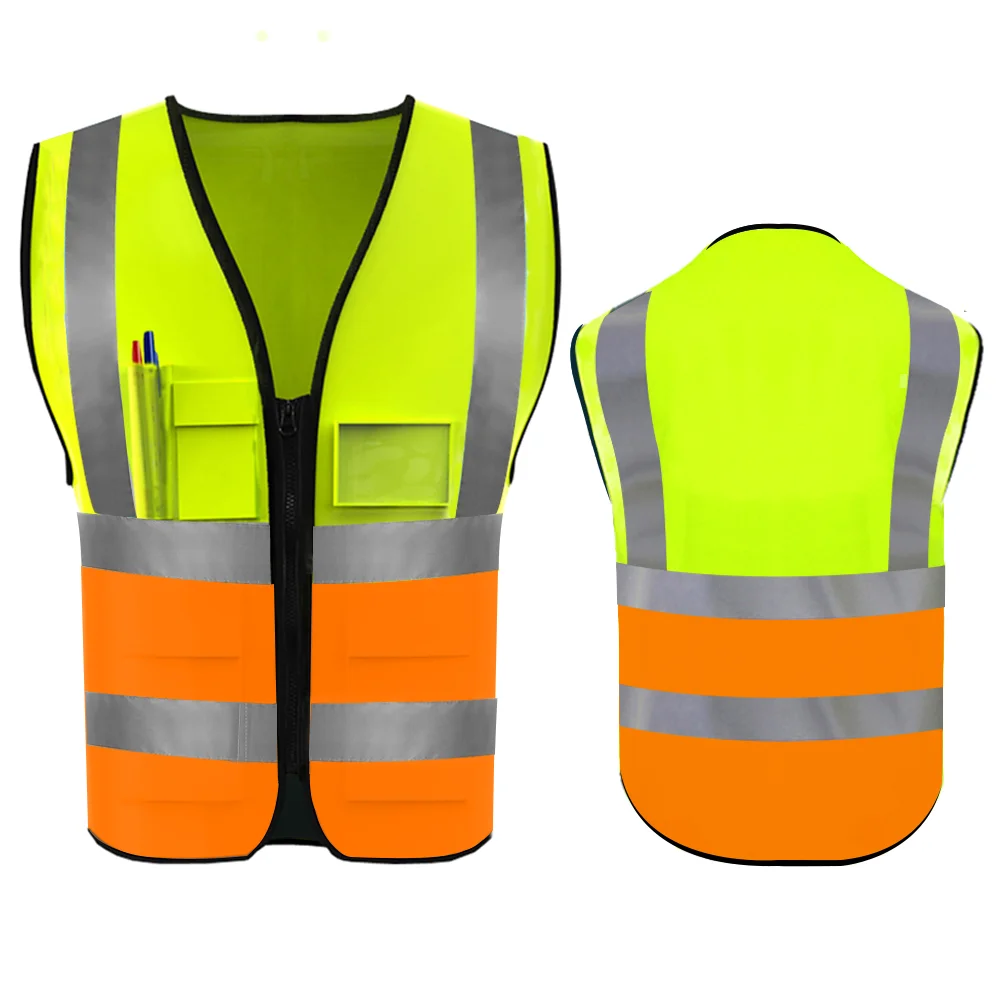 High Visibility Safety Vest with Reflective Strips For Engineer Hi Vis