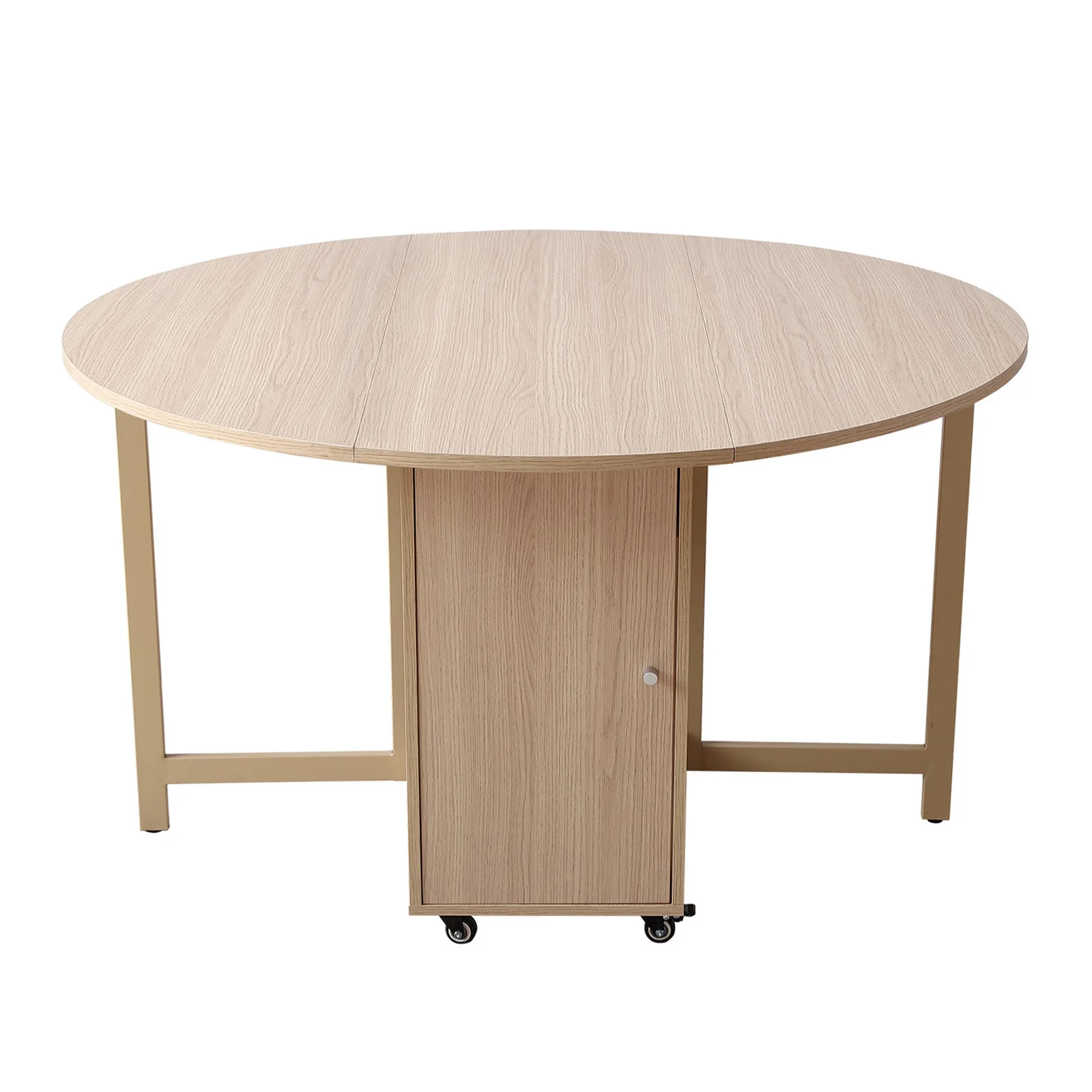 שולחן אוכל עגול רב תכליתי עם כסאות אוכל אופנה מתקפל ריהוט שולחן אוכל