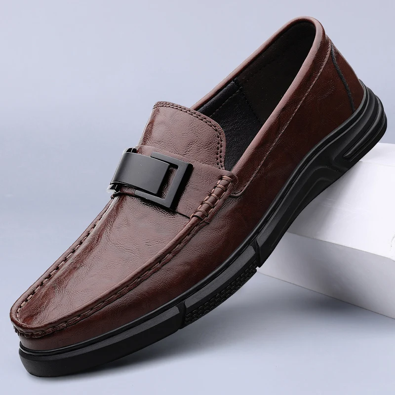 Men's Patent Leather Loafers Business Shoes Men Casual Shoes for Gentleman Loafer Formal Size 48 Zapatillas De Deporte