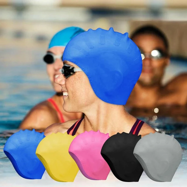 Bonnet de Natation Extra Large en Silicone pour Cheveux Longs