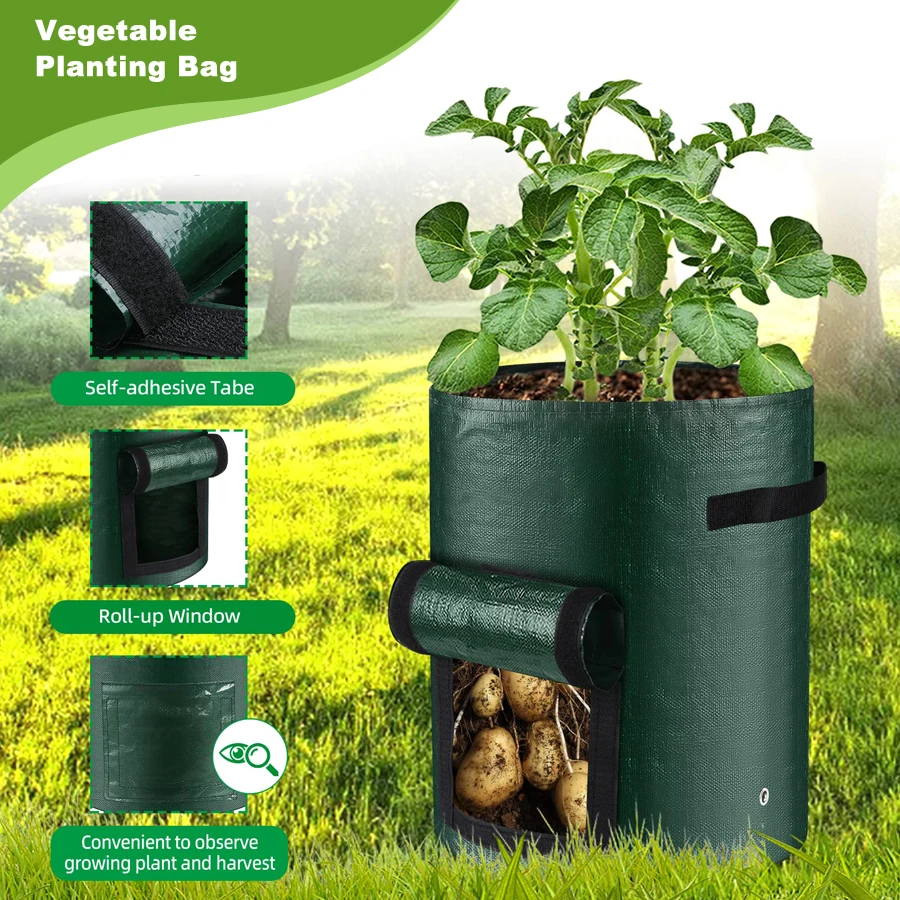 Potato grow bags Accessories Plant Bag Sack Orchard Gardening Tools Garden Tool Vegetable Supplies Outdoor Planter Compost Bin