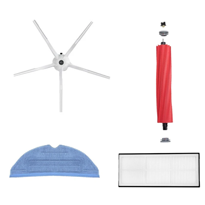 

Main Brush Mop Cloth HEPA Filter Side Brush For Roborock S7 T7S T7S Plus Robot Vacuum Cleaner Accessories Parts Kit