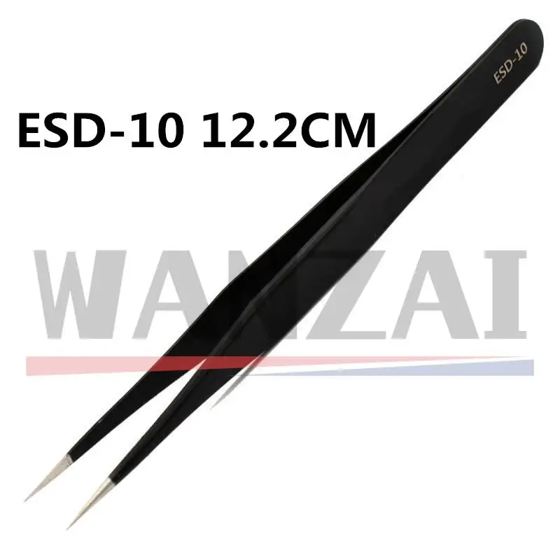 Pince à épiler ESD Vetus ESD-17 Pince à épiler Antistatique Sûre En Acier Inoxyd