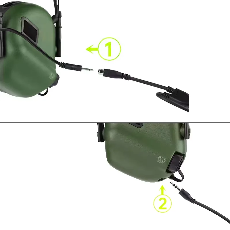 EARMOR Tactical Headset Microphone Kit, Tactical Headset Adapter, Microphone Accessories for EARMOR M31 and M31H, Mark3 2