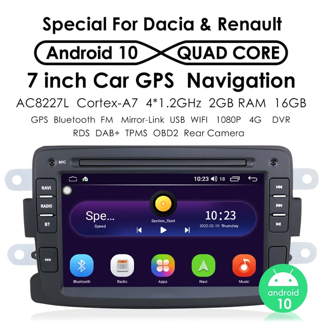 For Renault Dacia Duster Sandero Captur 8Touch Android Head Unit Nav