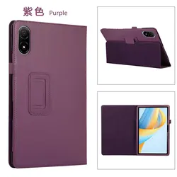 Lightweight Slim Folding Tablet Case with Pencil Holder and PU Leather Cover for Blackview Mega 1 (PURPLE)